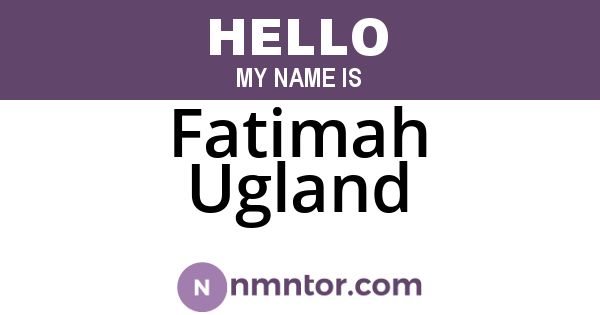 Fatimah Ugland