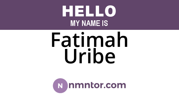 Fatimah Uribe