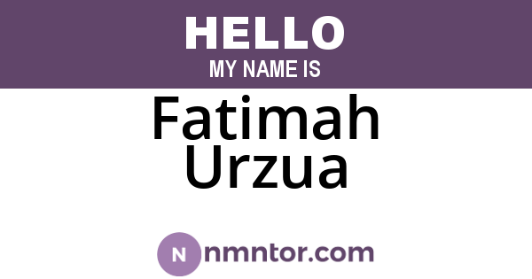 Fatimah Urzua