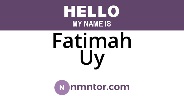 Fatimah Uy