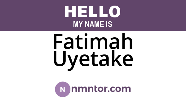 Fatimah Uyetake