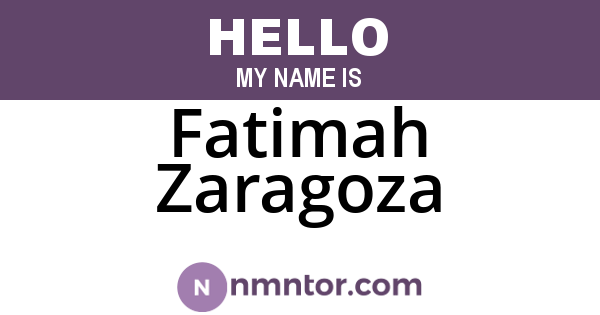 Fatimah Zaragoza