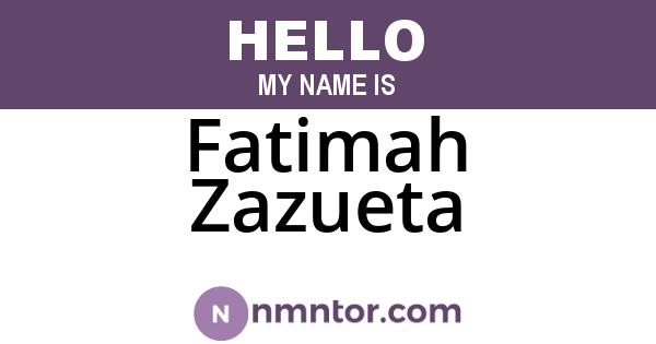 Fatimah Zazueta