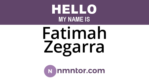 Fatimah Zegarra