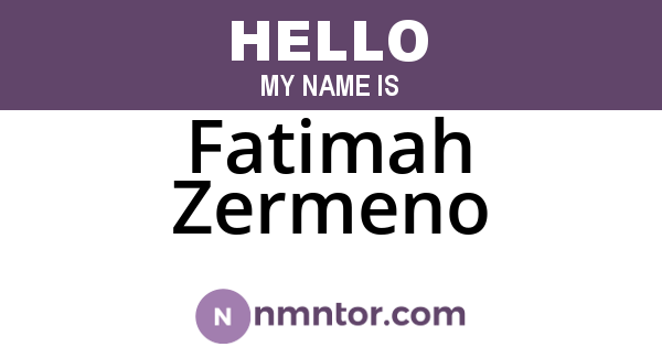 Fatimah Zermeno
