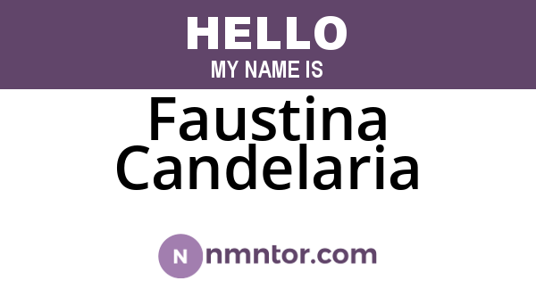 Faustina Candelaria