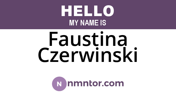 Faustina Czerwinski