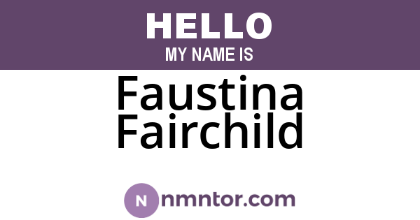 Faustina Fairchild