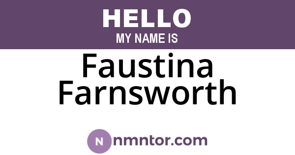 Faustina Farnsworth
