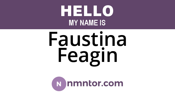 Faustina Feagin