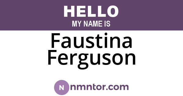Faustina Ferguson