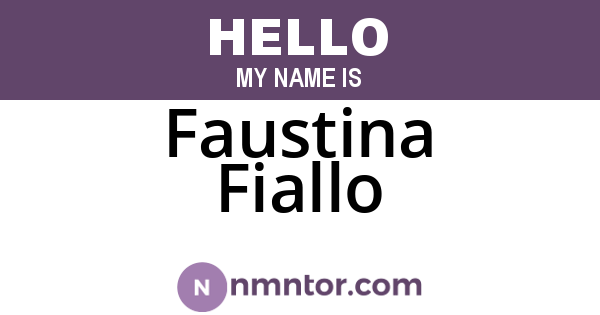 Faustina Fiallo
