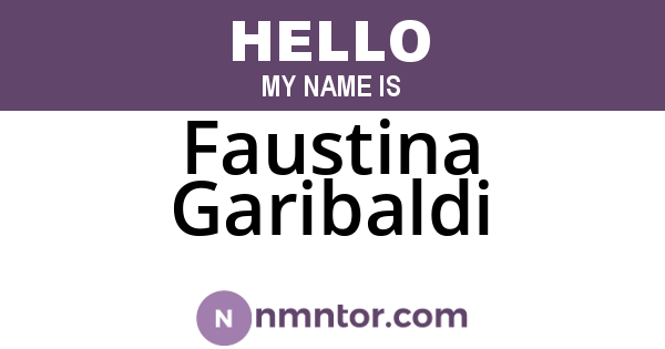 Faustina Garibaldi