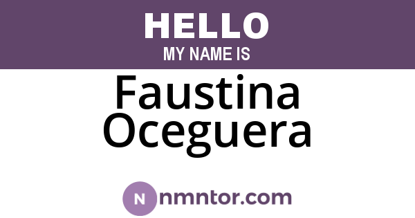 Faustina Oceguera