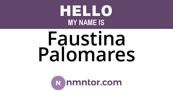 Faustina Palomares