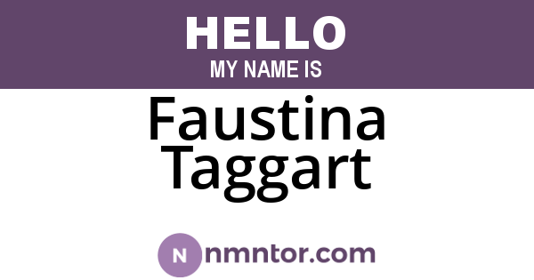 Faustina Taggart