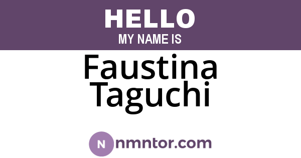 Faustina Taguchi