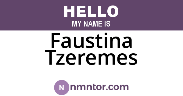 Faustina Tzeremes