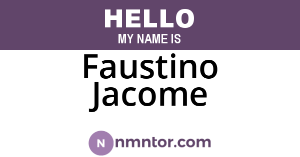 Faustino Jacome