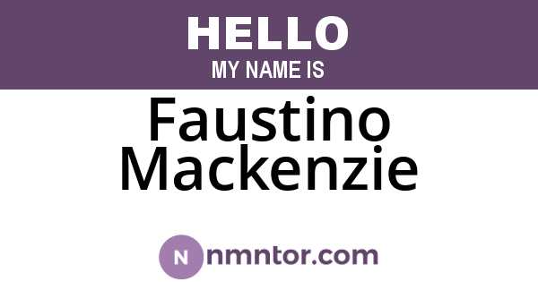 Faustino Mackenzie