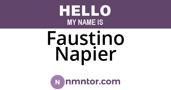 Faustino Napier