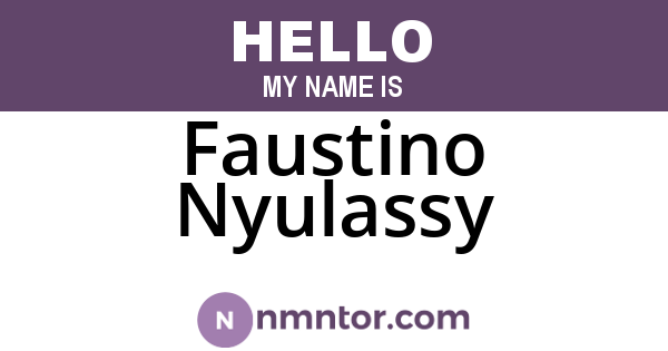 Faustino Nyulassy