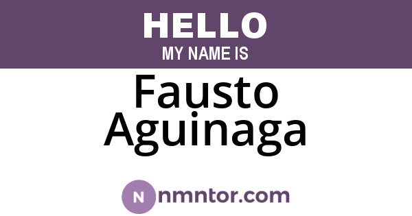 Fausto Aguinaga