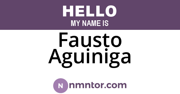 Fausto Aguiniga