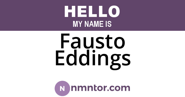 Fausto Eddings