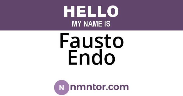 Fausto Endo