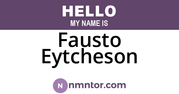 Fausto Eytcheson