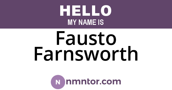 Fausto Farnsworth