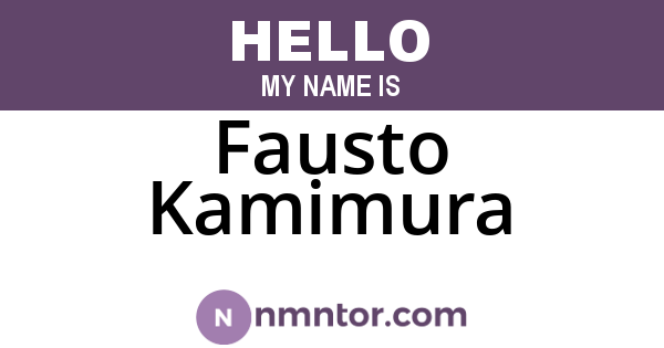 Fausto Kamimura