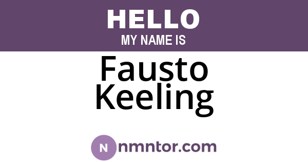 Fausto Keeling
