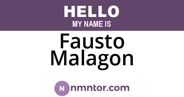 Fausto Malagon