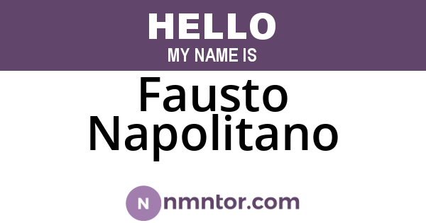 Fausto Napolitano