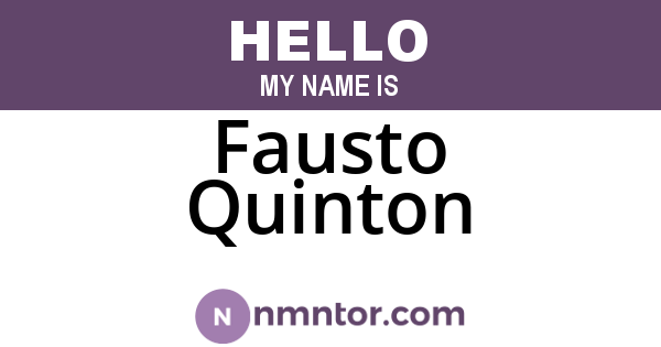 Fausto Quinton