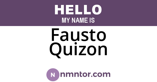 Fausto Quizon