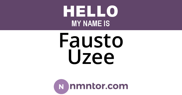 Fausto Uzee