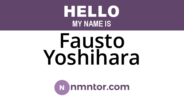 Fausto Yoshihara