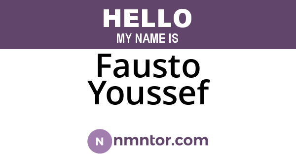 Fausto Youssef