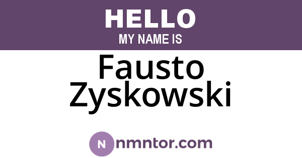 Fausto Zyskowski