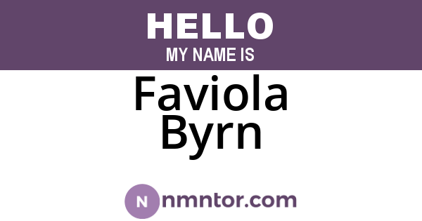 Faviola Byrn