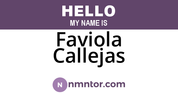 Faviola Callejas