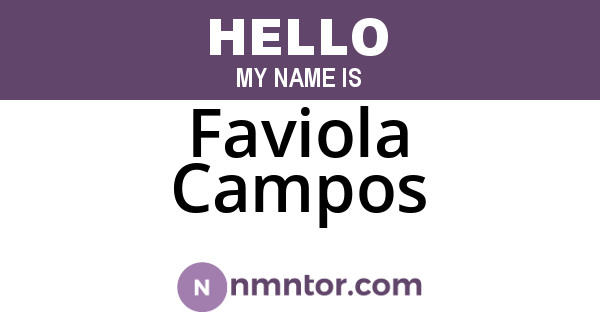 Faviola Campos