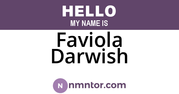 Faviola Darwish