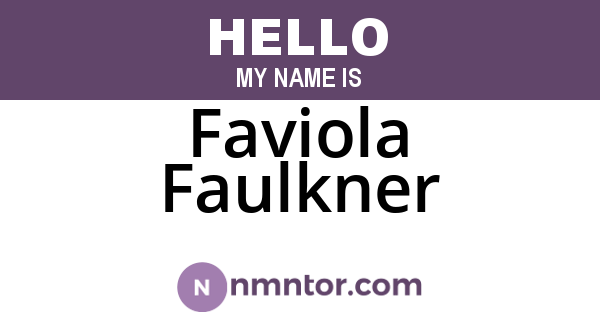 Faviola Faulkner