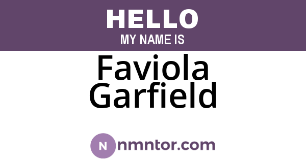 Faviola Garfield