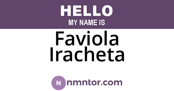 Faviola Iracheta
