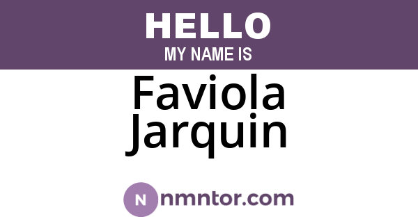 Faviola Jarquin